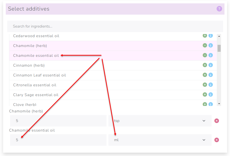 The Cosmetics Lab Soap Calculator - search for fat or oil