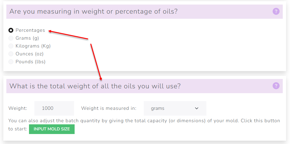 The Cosmetics Lab Soap Calculator - oil percentages